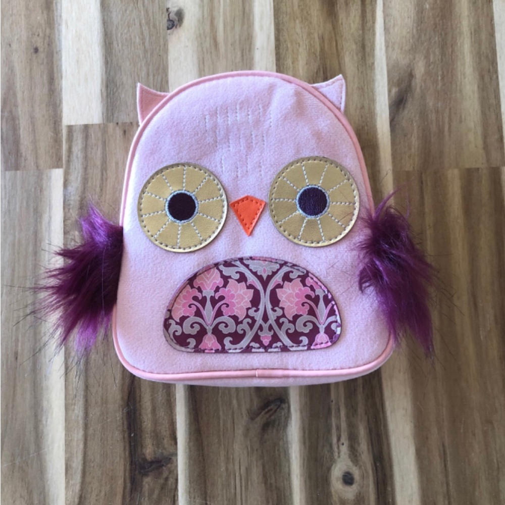 Bath & Body Works pink owl  Cosmetic mini Bag